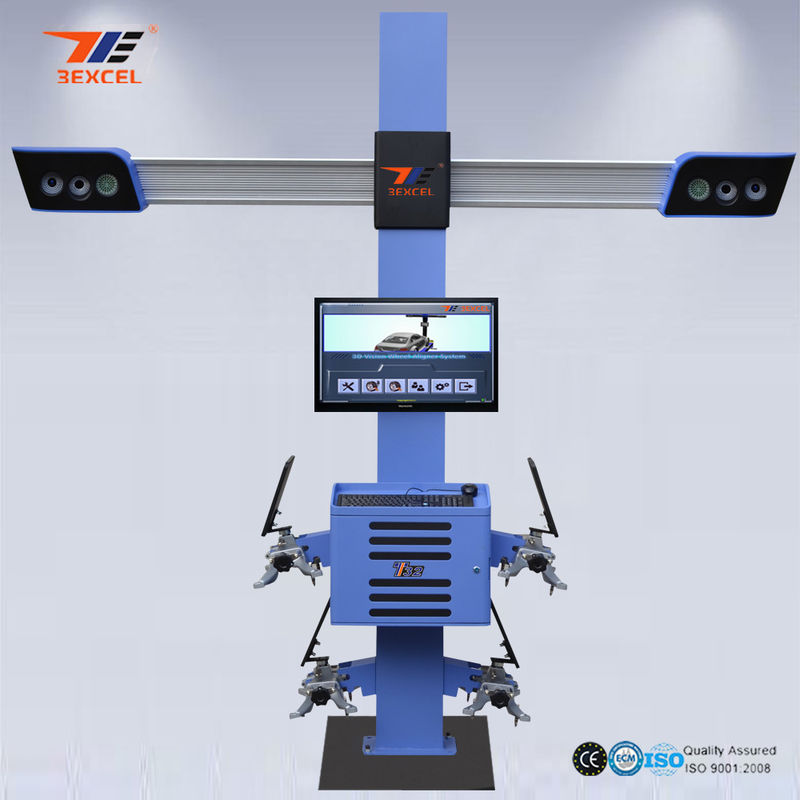 T32 3D Car Wheel Alignment  Balancing Machine With Width Gauge LED Monitor CE Approve